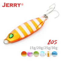 jerry eos metal cast jig spoon 15g 20g 25g 30g shore casting jigging fish sea bass fishing lure artificial bait tackle