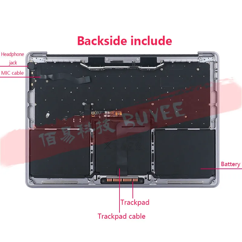 Оригинальный 13 3 &quotA1708 Подставка для рук верхние Чехлы клавиатуры США + трекпад