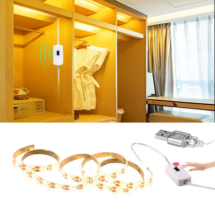 Светодиодный светильник с датчиком движения 5 В USB|Подшкафные лампы| |