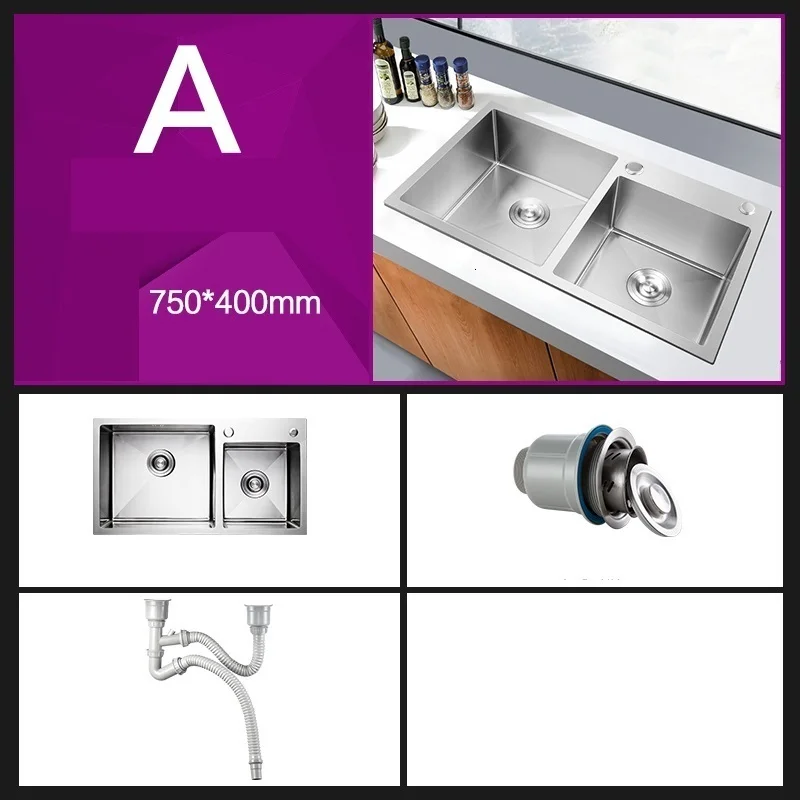 Acero Spoelbak Cuba Para Inox Evier Inoxidable Lavello Cucina Kitchen Lavabo Fregadero De Cocina Pia Cozinha Dishwash Sink | Обустройство