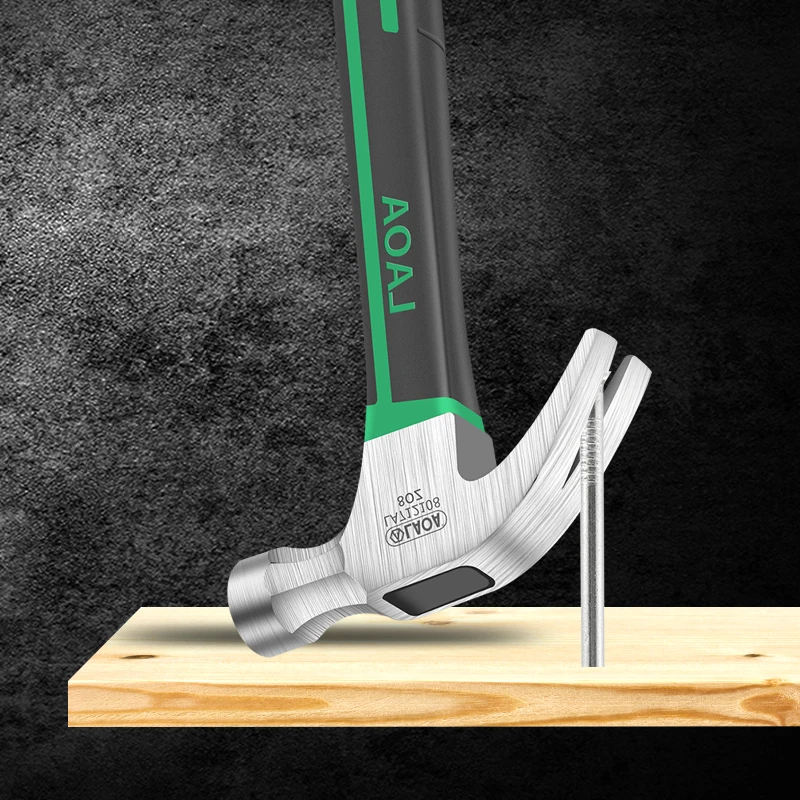 Молоток LAOA с когтями 8 унций стекловолоконная ручка для деревообработки