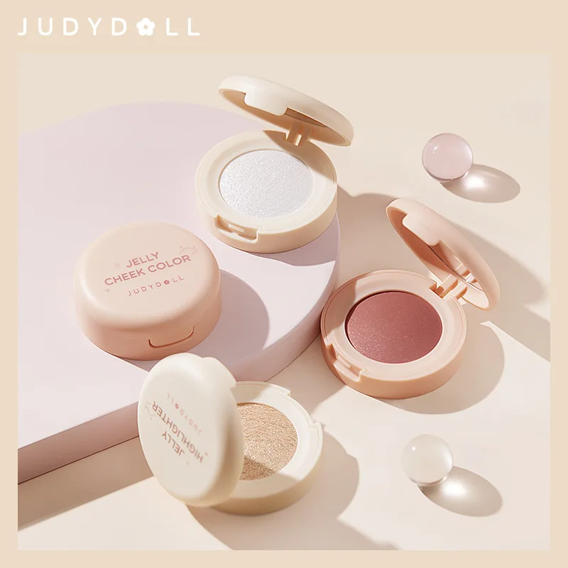 

Highlighter Blush Palette Long-Lasting and Waterproof Easy to Wear Pink Blusher Face Makeup Smooth Naturally Brighten