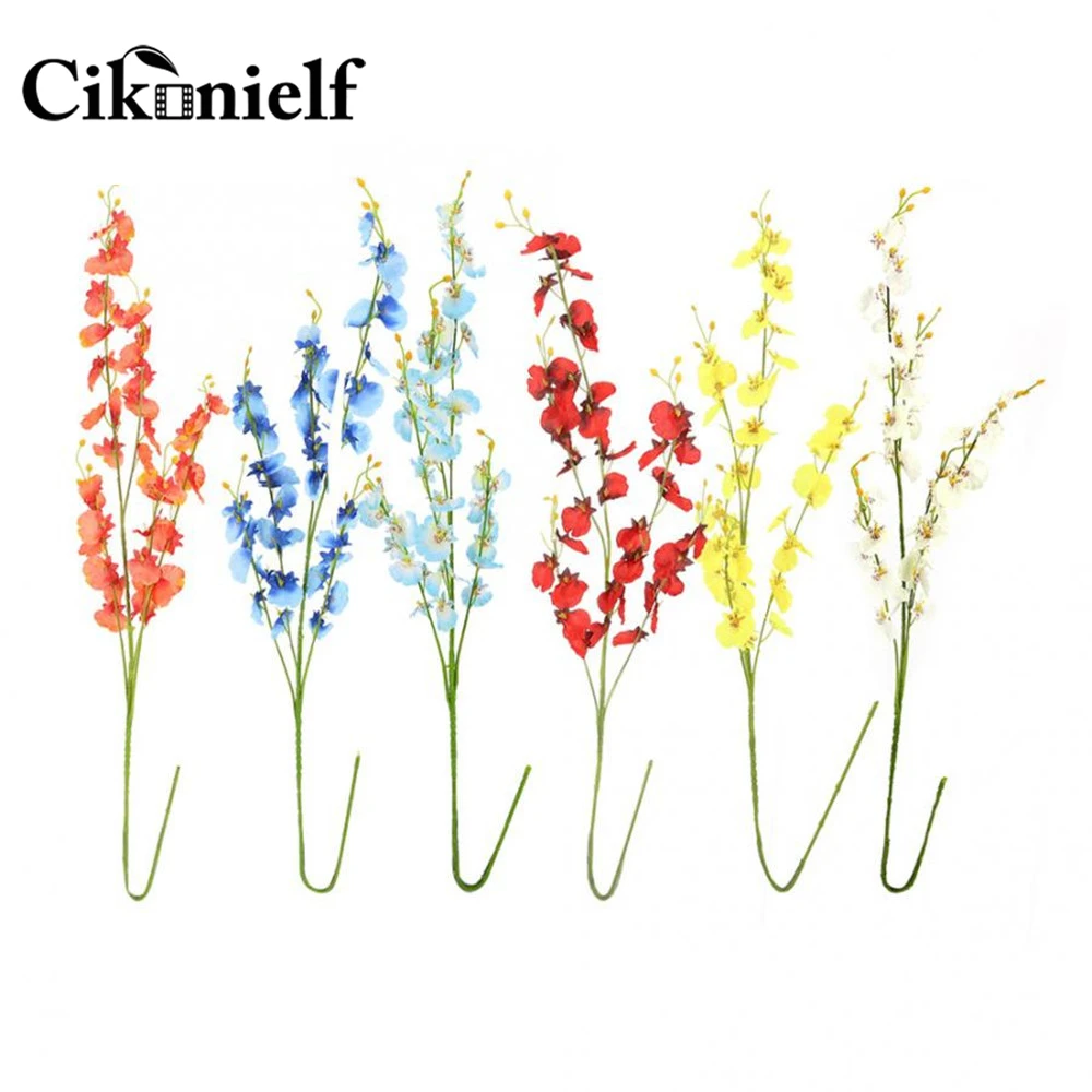 Танцующая леди Орхидея цветы из шелка искусственный цветок Oncidium украшение для