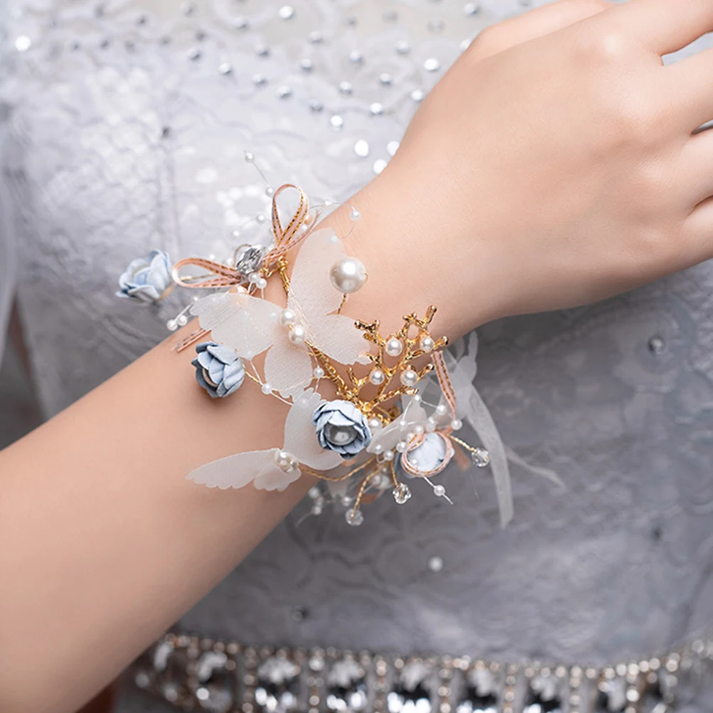 1 шт бутоньерка на запястье для подружки невесты Свадебная повязка цветок