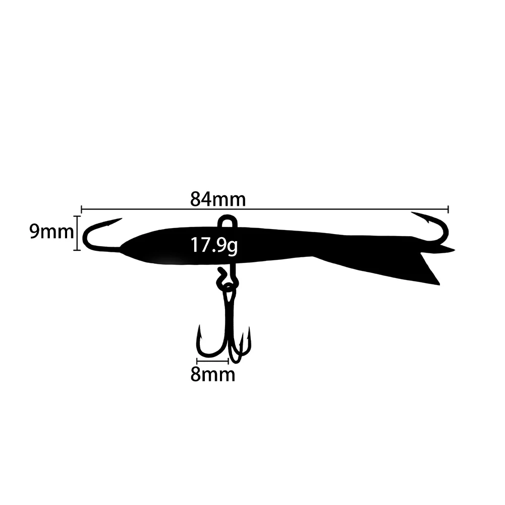 1Pc Colorful Balancers for Winter Fishing Lures Tackle 8.3cm 18g Jigging Rap With a Minnow Profile Hard Bait Pesca Tackle