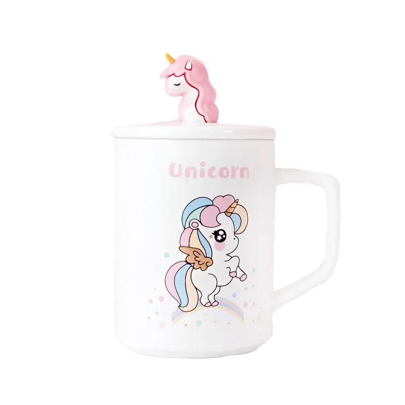 Мультяшный милый Единорог девушка сердце чашка для завтрака керамические кружки