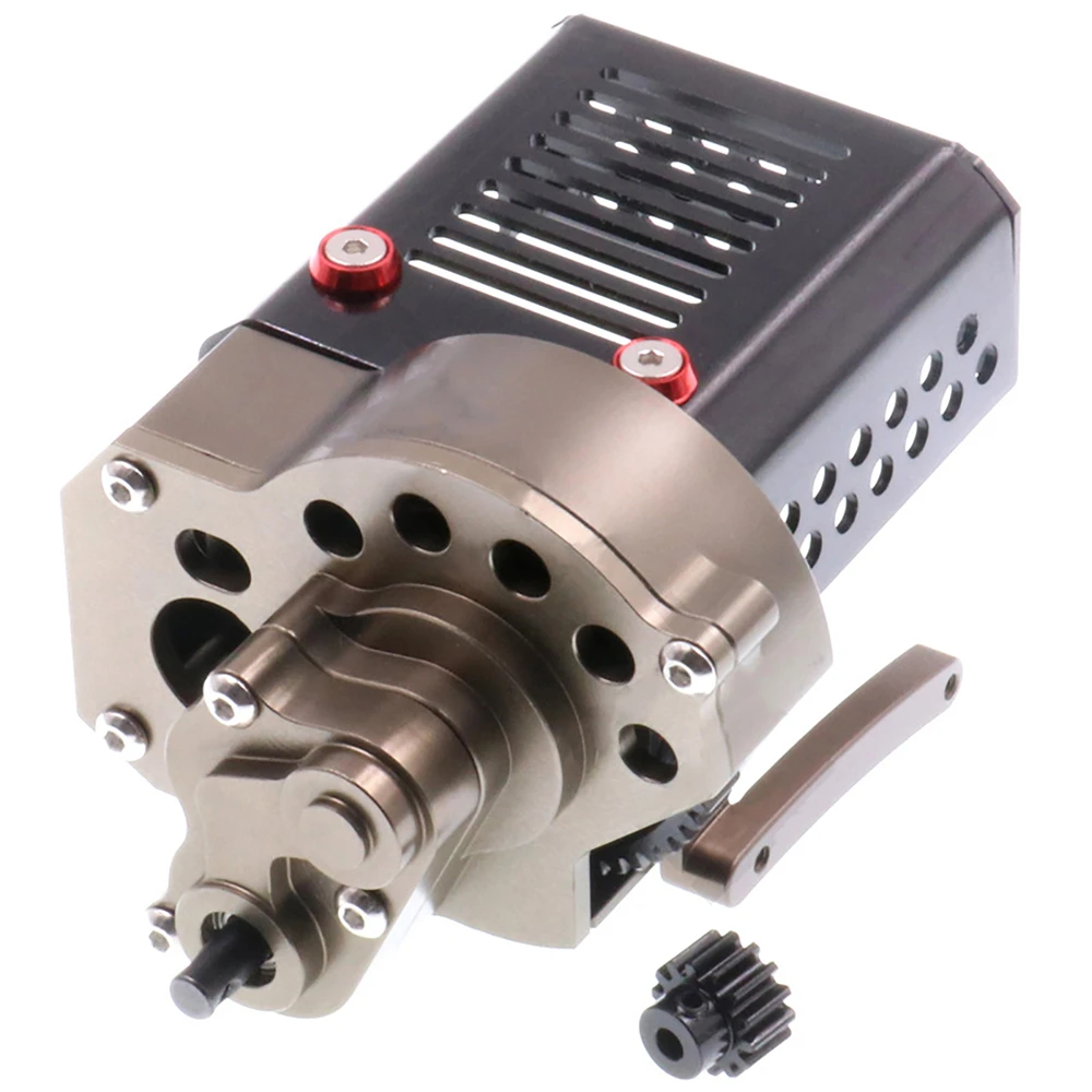

Metal Front Motor Gearbox Forward and Reverse Transmission Split Gearbox Set for AXIAL SCX10 RC Climbing Car Parts