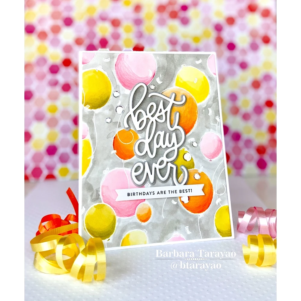 

Celebrate background ball metal cut stamp scrapbook diary decoration template embossing template DIY greeting card handmade 2021