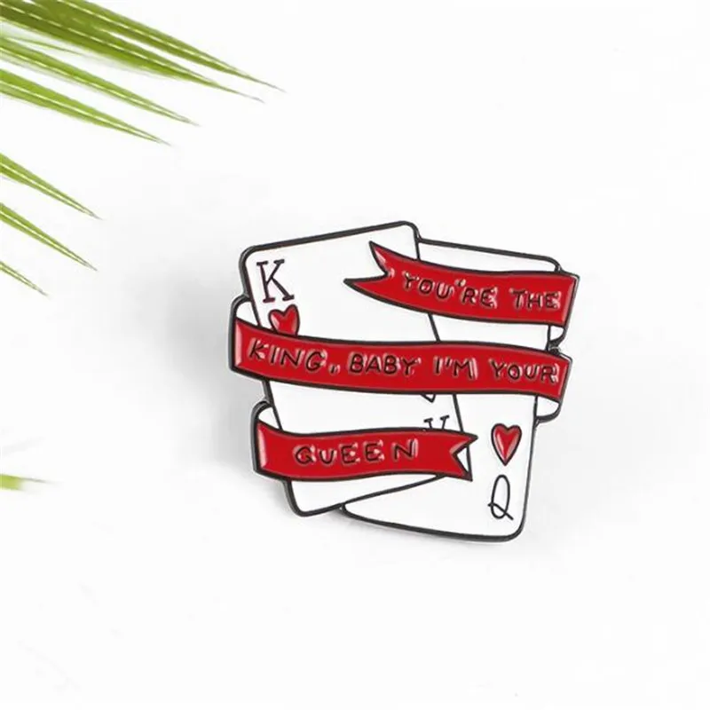 Новая лента игральная карта металлический значок одежда куртка Футболка