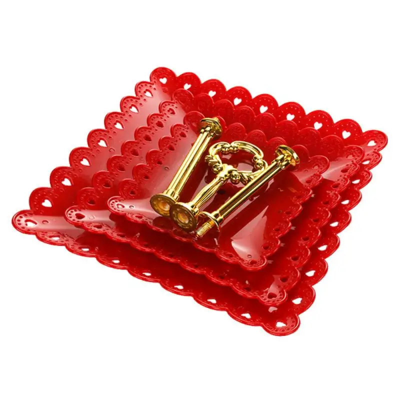 3-уровневая подставка для пирожных фруктовый поднос снэков конфет в европейском