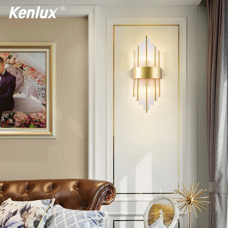 Современная хрустальная светодиодная настенная лампа металлический светильник