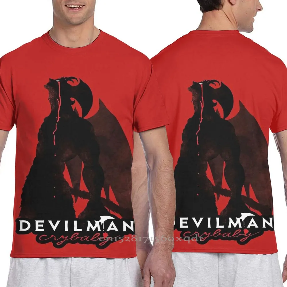 Футболка DEVILMAN Crybaby с принтом для мужчин и женщин топ коротким рукавом мальчиков