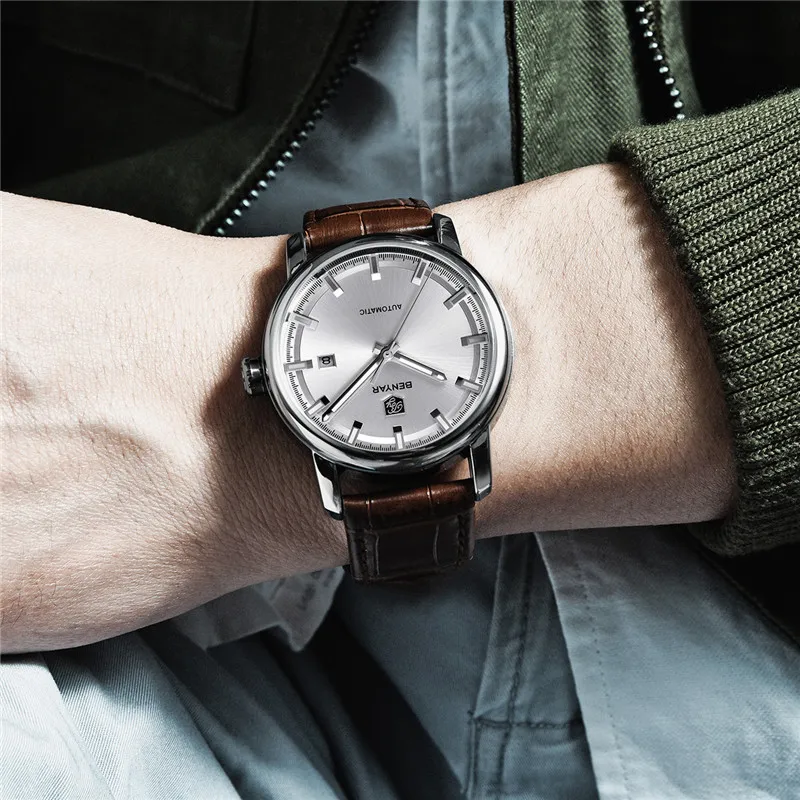 Часы Benyar мужские автоматические механические спортивные армейские повседневные