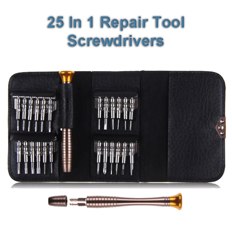 

25 in 1 Screwdriver Set Multifunctional Opening Repair Tool Set Mini Exactness Hand tool For Watch Mobile Phone Tablet Laptop PC