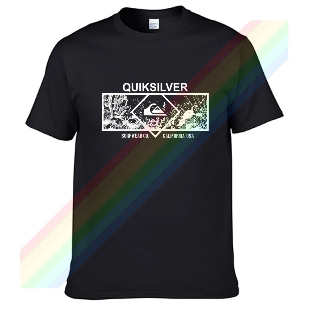 

Quiksilver Surf Wear Co California T Shirt For Men Limitied Edition Unisex Brand T-shirt Cotton Amazing Short Sleeve Tops