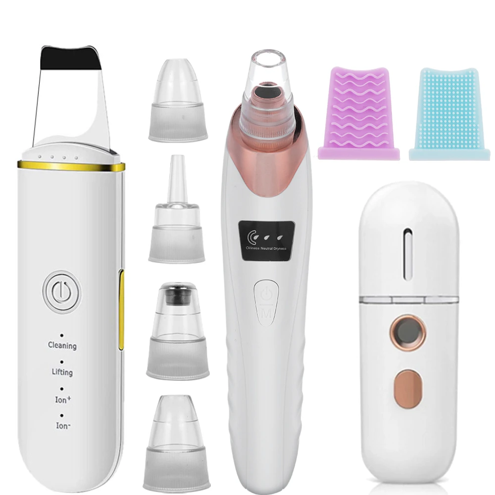 Ультразвуковой скребок для кожи шпатель лица удаление черных точек лопатка