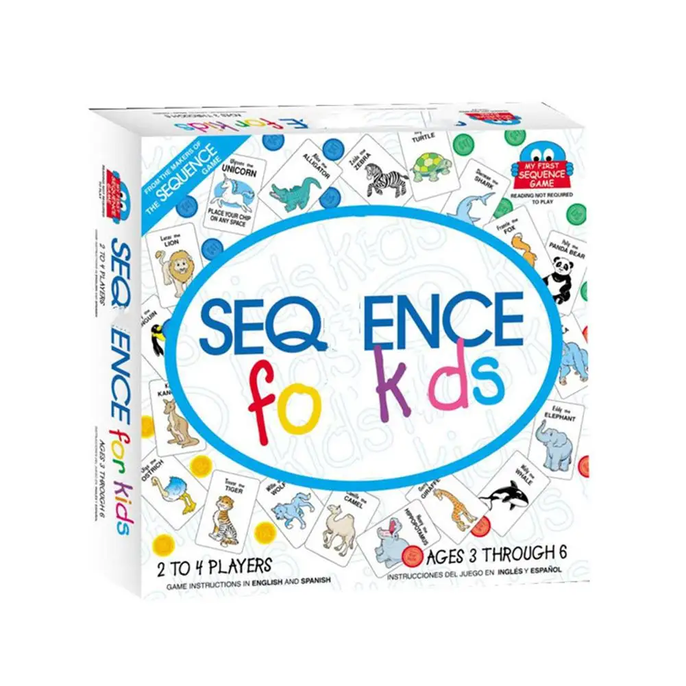 Игровой набор с картами Sequence прочные карты серии для покера игровые Игрушки