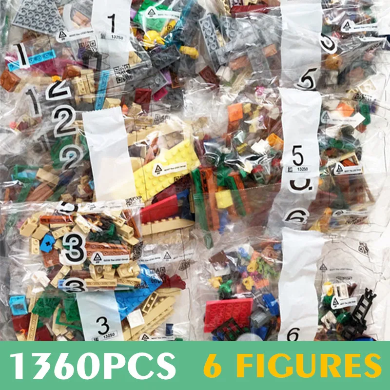 

New 1367PCS 6 Dolls Ideas 123 Sesamed Streetview Street House Fit Figures Building Blocks Bricks City Model Toys Kid Gift