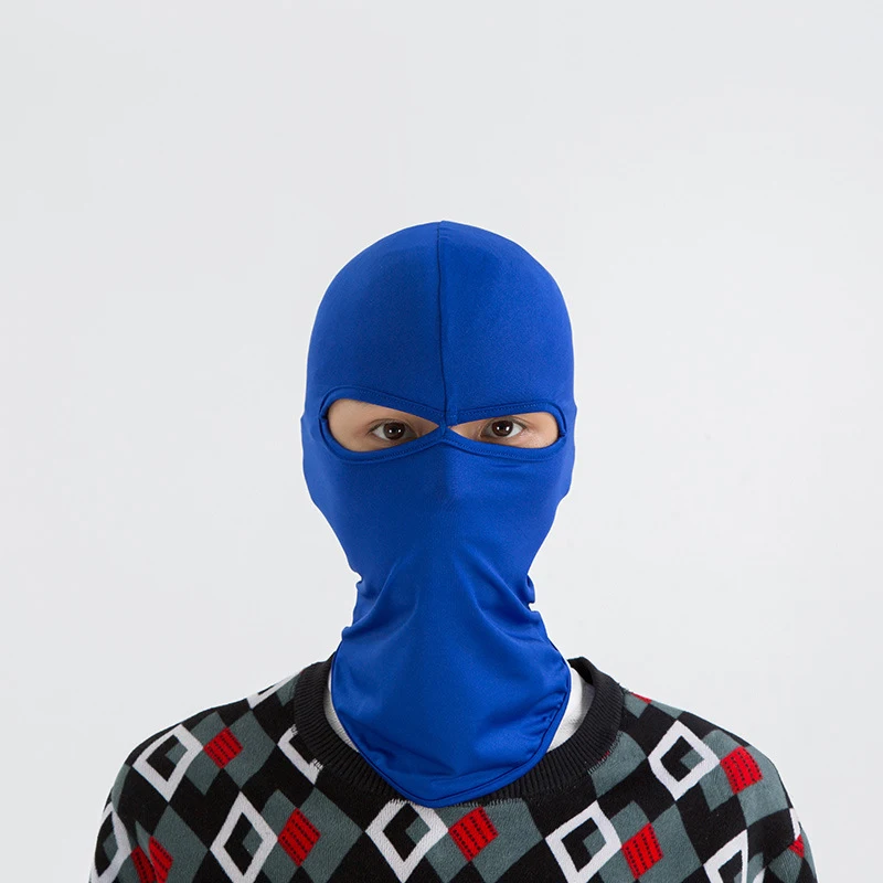 Синий Мотоциклетная маска для лица Флисовая Балаклава Зимняя Маска Kominiarka Foulard Moto шарф мотоциклетная маска Лыжная Военная маска - Цвет: Синий
