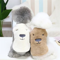 winter warm cartoon pet clothes for small dog cats soft fleece cute cat dog coat jacket puppy clothing outfits chihuahua costume