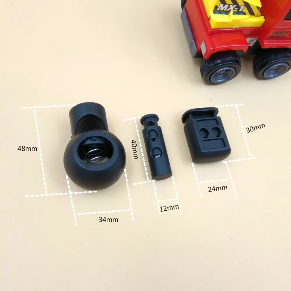 Новый 20 штук Большой Размеры из черного пластика жгутовые застежки круглый