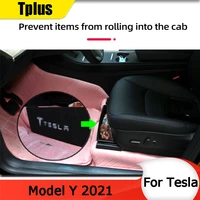 tplus drivers seat interior partition for tesla model y 2021 car accessories storage baffle boot baffle black kit