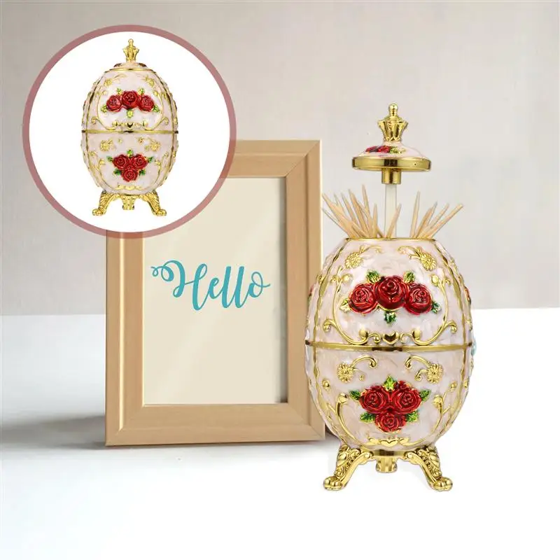 

1Pc Toothpick Holder Home Vintage Decorative Organizer Toothpicks Case Dispenser