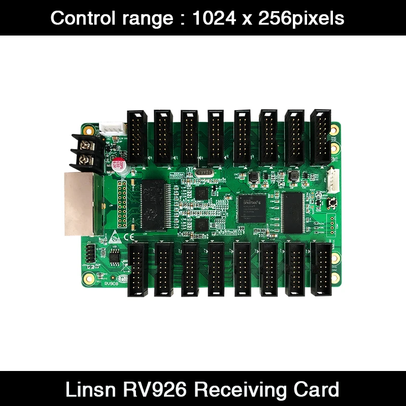

Карта приемника Linsn RV926 с 16 портами HUB75, 256x1024 пикселей, полноцветный синхронный светодиодный экран, карта приема