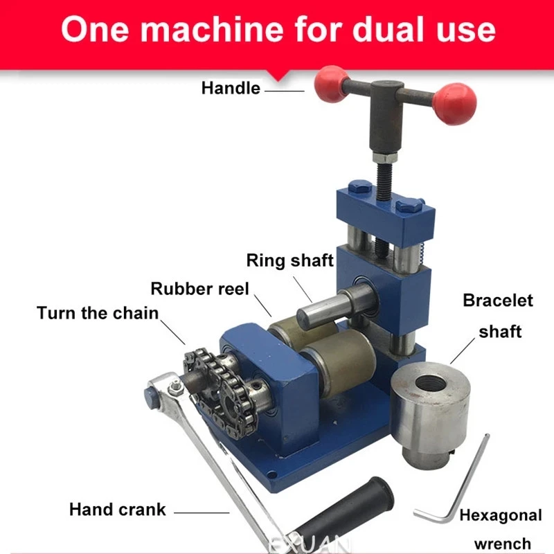 

Hand-cranked ring bracelet bending machine multi-function rolling and round forming machine one machine dual purpose