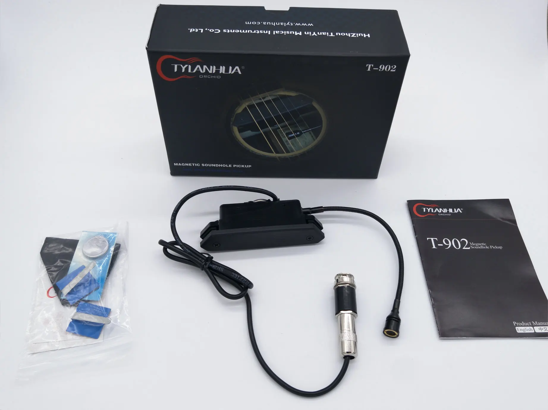 SKYSONIC T 902 акустическая Guita пикап магнитного Soundhole Пикап Беспроводной + микрофон