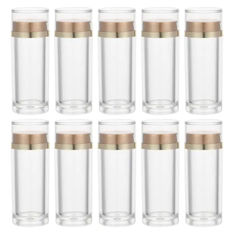 

10pcs Creative Capsule Storage Bottle Acrylic Storage Containers (Transparent)