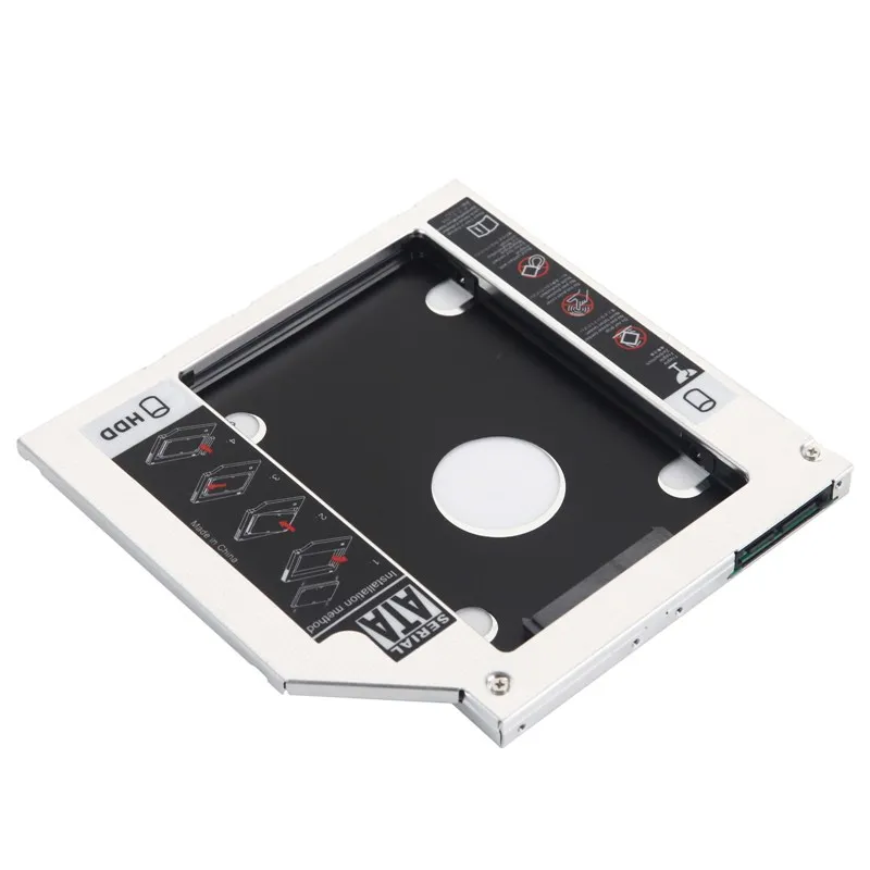 NIGUDEYANG 2nd жесткий диск SSD HDD Оптический корпус Caddy адаптер для Dell Inspiron M531R 5535 + PowerEdge