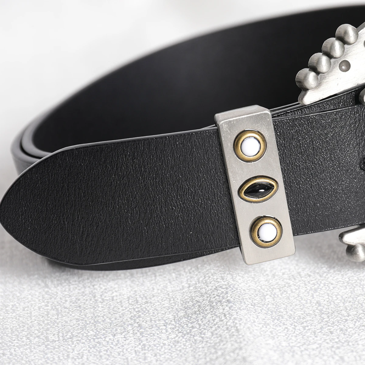 

Pirate Hippie Novelty Buckle Belt Woman Sweetware Cowskin Solid Female Casual Vintage Punk Rock Belt for Leisure Dress Jeans