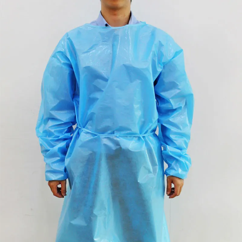 Disposable Protective Suits Protection Clothes SMS Dustproof waterproof Isolation Safe clothing Overall Outdoor Work Cloth | Безопасность