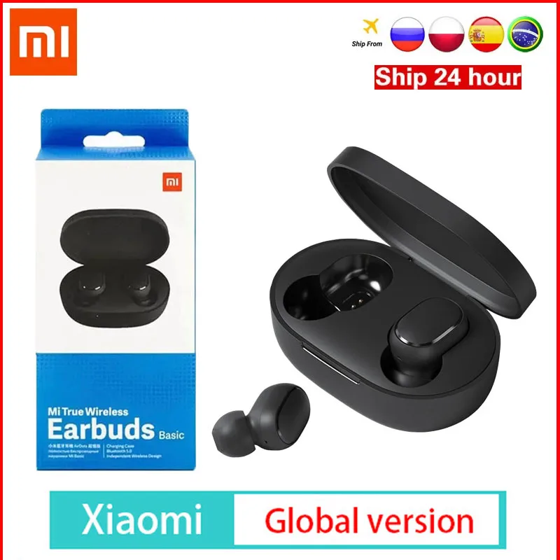 

Глобальная версия Xiaomi Redmi Airdots 2 TWS Беспроводные Bluetooth 5,0 наушники Mi True Wireless Earbuds Basic 2 Auto Link twсей061ls