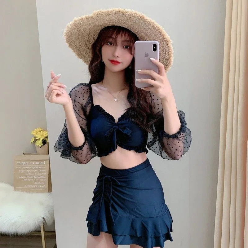 

2021 Women Bikini Set Sexy Swimming Suit New Push Up Ruffles Padded Swimwear Bikini Hot Sale Women Bathing Suit Beachwear