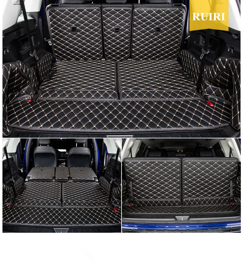 

High quality! Special car trunk mats for Mercedes Benz GLB 180 200 220d 250 2022-2020 7 seats boot carpets cargo liner cover