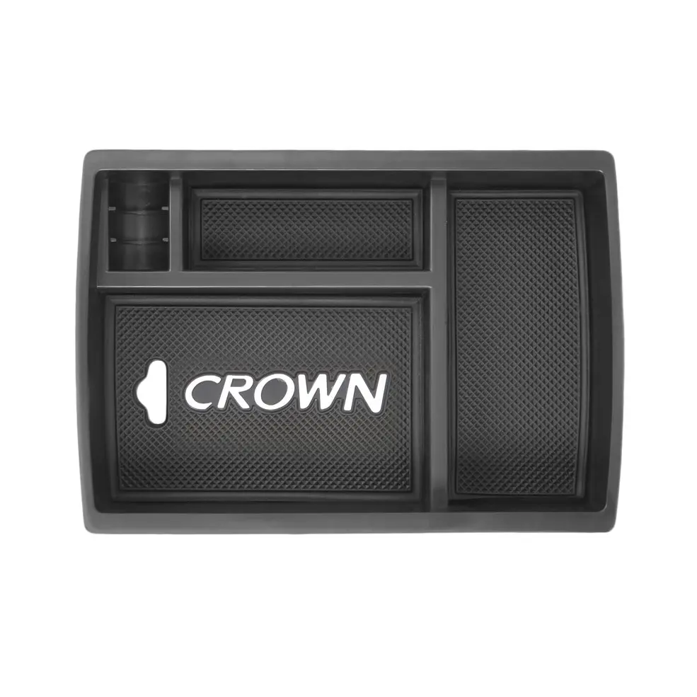 

Professional Car Central Armrest Storage Box Container Tray Suitable for TOYOTA Crown Car Styling Accessories Black