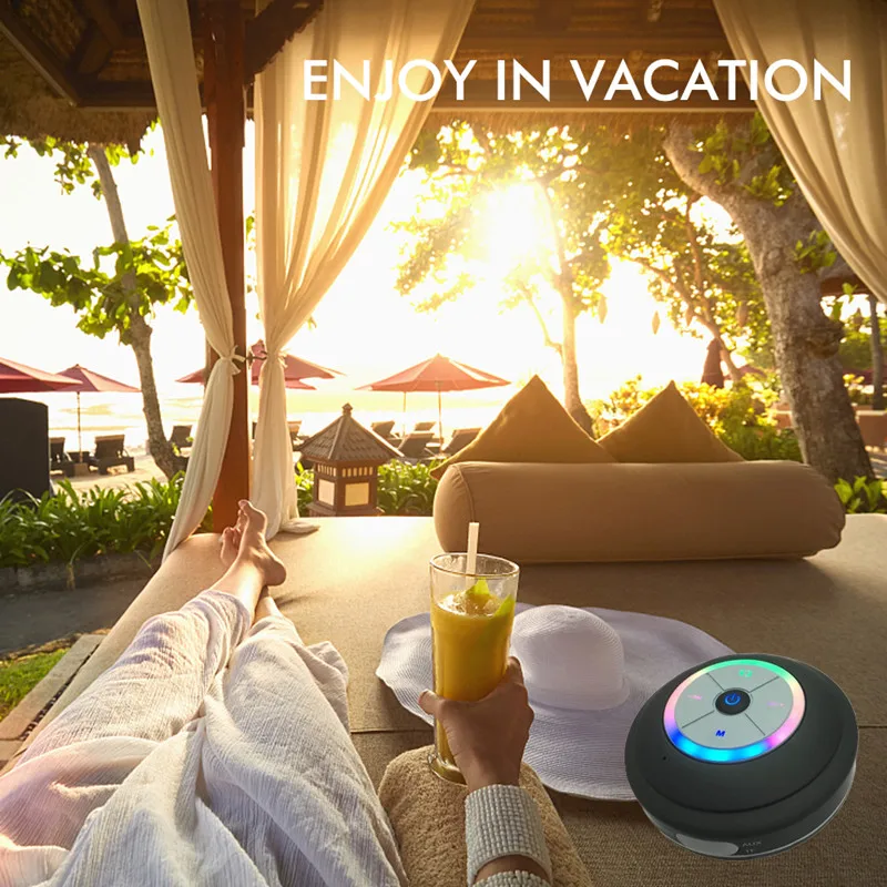 Bluetooth Беспроводной Динамик Портативный Hands Free душ Водонепроницаемый