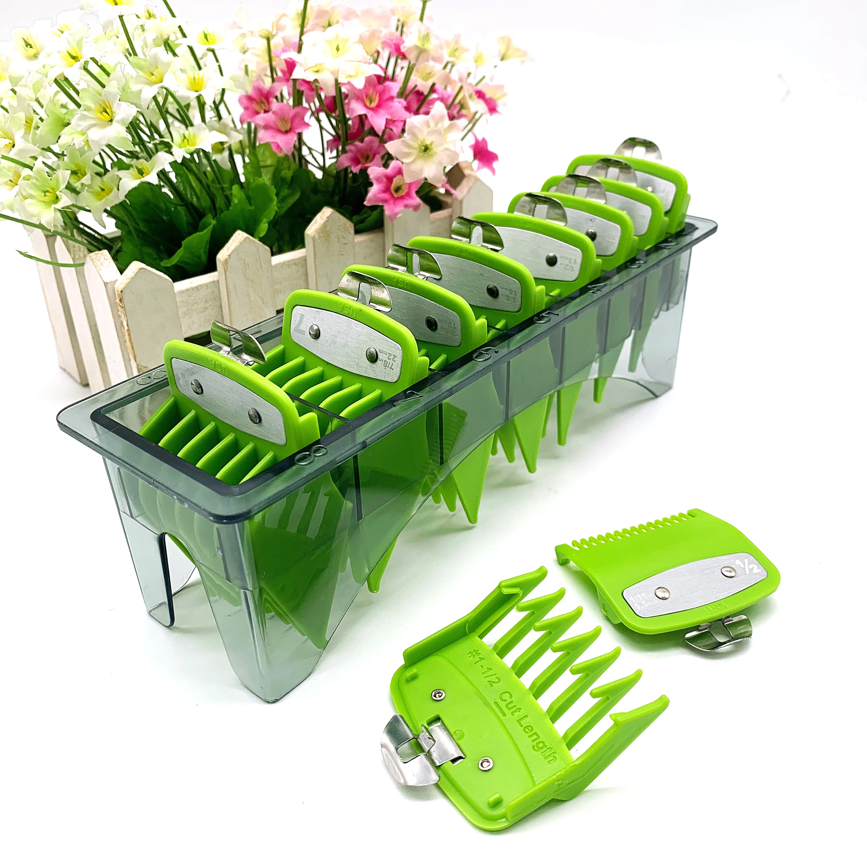 Профессиональная расческа Wahl с металлическим зажимом 10 шт. 1 5/3/4/5/6/10/13/16/19/22/25