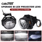 Универсальные 3-дюймовые светодиодные двухсветодиодные линзы Angel Eyes, дневные ходовые огни DRL для Hella 3R G5 5, модернизация автомобиля, Стайлинг супер