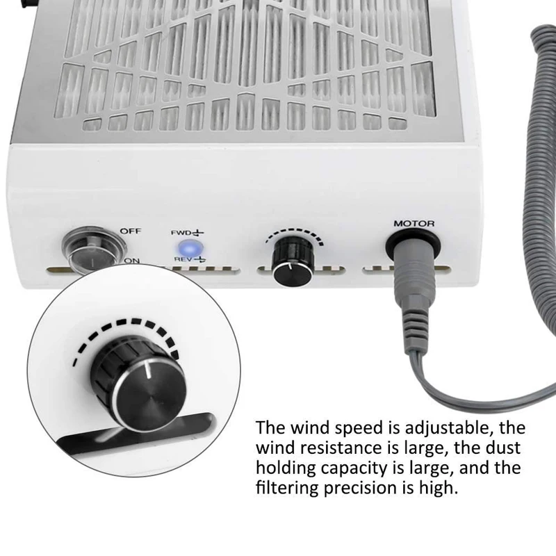 Пылесборник для ногтей 2 в 1 мощный Настольный пылесос мощностью 60 Вт маникюрные