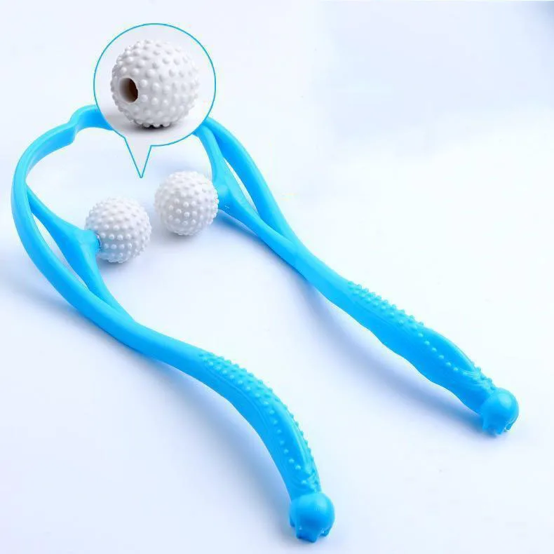 

Pressure Point Therapy Neck Massage Tool Pressure Relieve Hand Roller Massage Neck Shoulder Dual Trigger Point Self Massager
