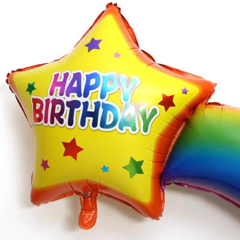 Большой Радужный шар из алюминиевой фольги письма с поздравлениями днем