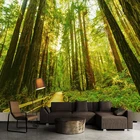 Пользовательские росписи Papel де Parede зеленый лес 3D фото обои для гостиной диван спальня ТВ фон настенная живопись обои
