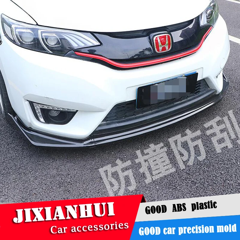 Для Honda FIT JAZZ Body kit спойлер 2014-2016 для ABS задний передний бампер диффузор защитные