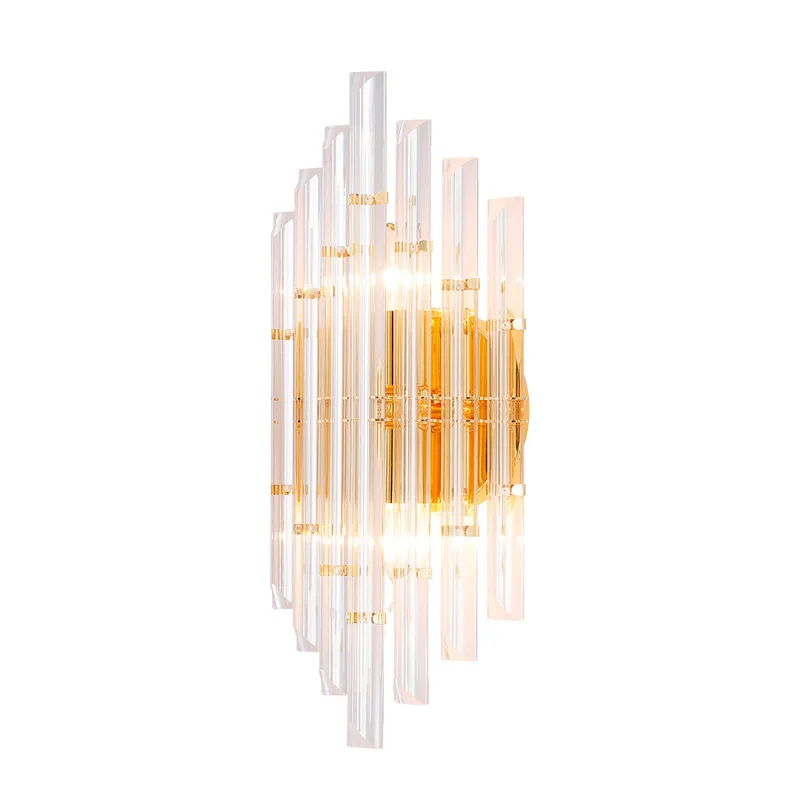 

loft crystal wall sconce lighting crystal lampes suspendues bedroom light glass ball corridor aisle home deco wall lamp