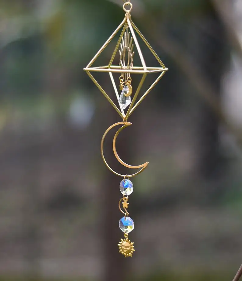 Хрустальная Призма для захвата солнца Ловец радуги изготовитель призма