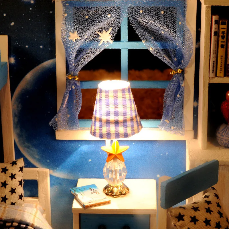 

DIY Doll House Kids Furniture For Dolls 3D Miniature Dollhouse Model Toy Display Creative Birthday Gift New Year Home Game