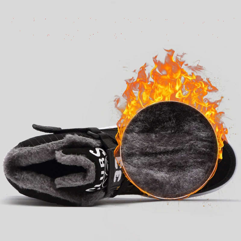 Модные мужские зимние ботинки UPUPER удобные плюшевые теплые кроссовки для мужчин